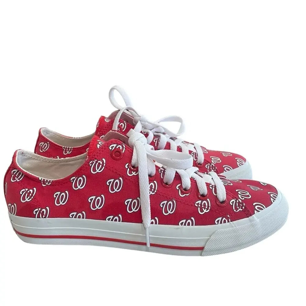 Washington Nationals Sneakers‎ Shoes Unisex Size M 8 W 9.5 Red Baseball Sports